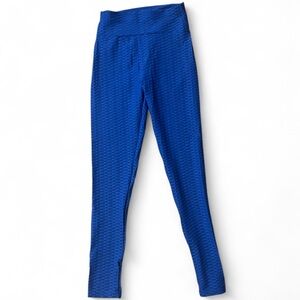 ✨NWT LA Society High-Waist Behind Lifting Textured Leggings in Royal Blue